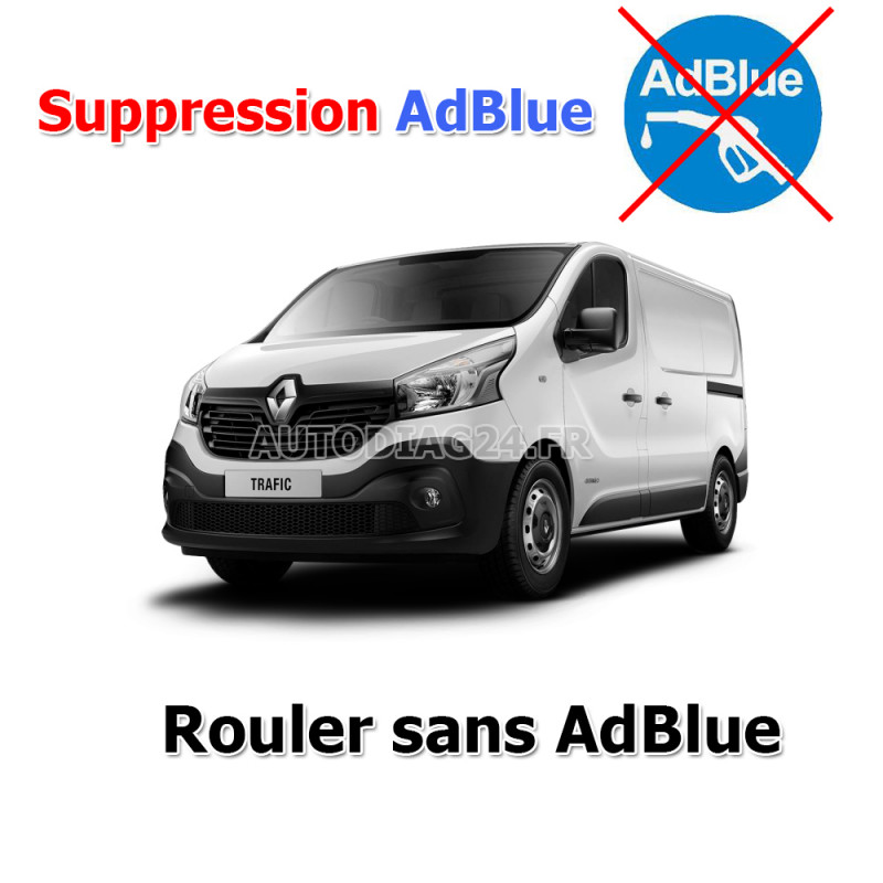 Suppression AdBlue Renault Trafic 3 de 2014 jusqu'à 2018