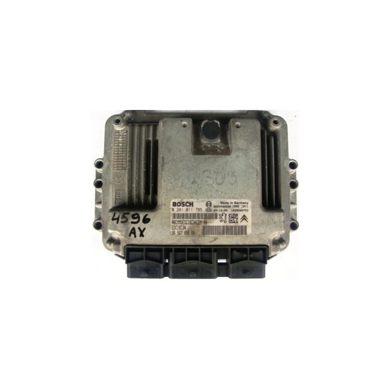 CALCULATEUR MOTEUR CITROEN C3 1.4 HDI 70CV EDC16C34 BOSCH 0281011785, 0 281 011 785, 9658556880, 96 585 568 80, 9654490280 EDC16 CALCULATEUR MOTEUR CITROEN C3 1.4 HDI 70CV EDC16C34 BOSCH 0281011785, 0 281 011 785, 9658556880, 96 585 568 80, 9654490280 EDC16