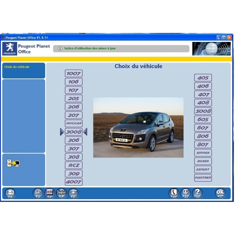 Interface de diagnostic pour les véhicules Peugeot et Citroën LEXIA 3 PP2000 ET DIAGBOX