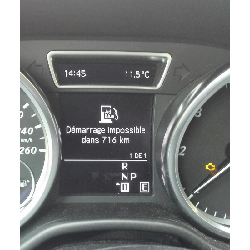 Suppression système AdBlue NOx Mercedes Class C W205 BlueTEC