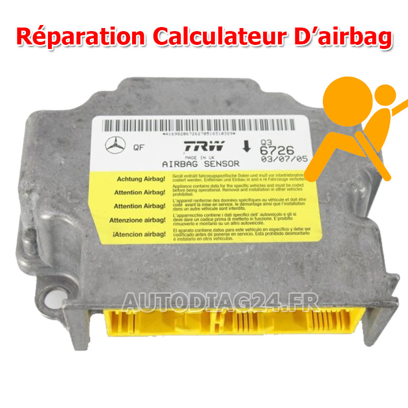 Réparation Calculateur d'airbag Mercedes Class A W169 A1698206626