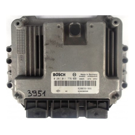CALCULATEUR MOTEUR RENAULT MEGANE SCENIC 1.9 DCI BOSCH 0281011776, 0 281 011 776, 8200391966, 8200386508, 1039S04039