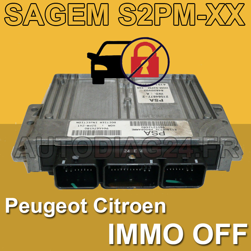 suppression anti-démarrage Sagem S2PM (Citroen Peugeot) IMMO OFF