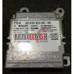 Réparation Calculateur D'airbag Peugeot 207 Bosch 0 285 010 110, 0285010110, 96 635 933 80, 9663593380 - ST95160