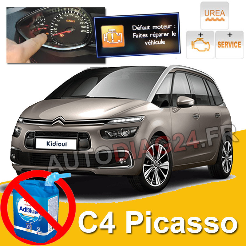 Suppression système AdBlue Urea Citroën C4 Picasso 2014 a 2017