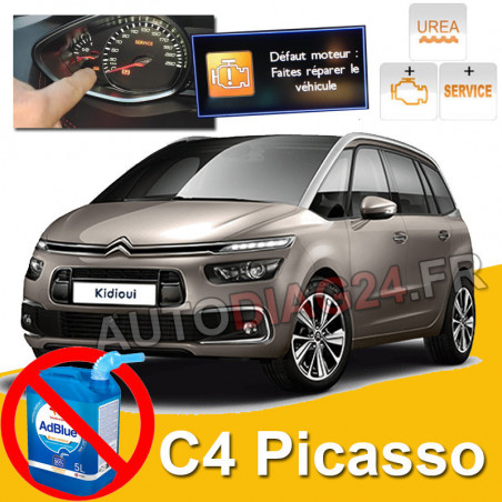 Suppression système AdBlue Urea Citroën C4 Picasso - 2014 a 2017