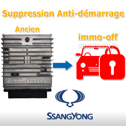 Suppression Anti-démarrage Ssangyong immo off Delphi HCF32