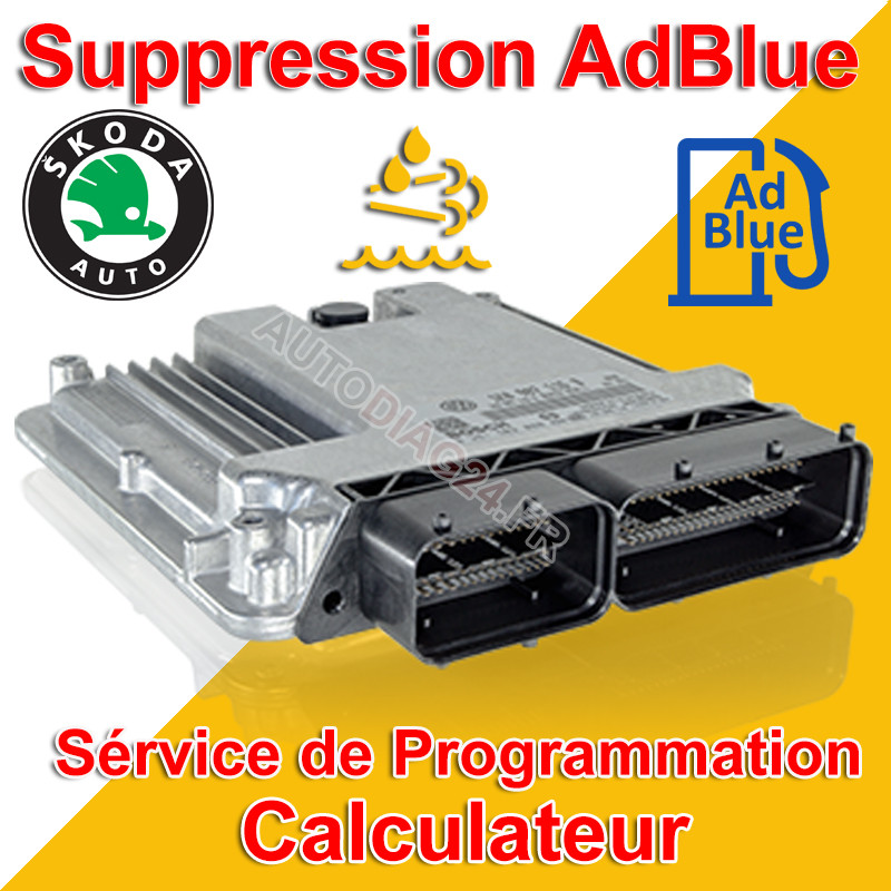 Suppression système AdBlue NOx Skoda Bosch EDC17CP54 démarrage impossible