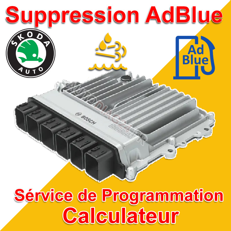 Suppression système AdBlue NOx Skoda Bosch MD1CP014 démarrage impossible