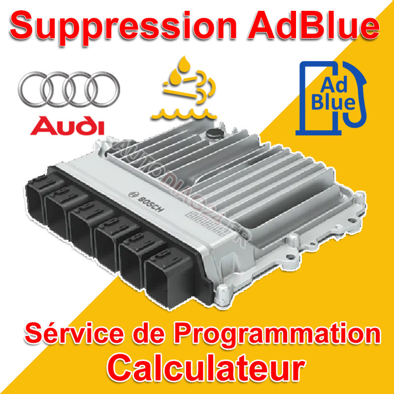 Suppression AdBlue NOx AUDI Bosch MD1CP004 démarrage impossible 0km