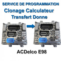 Clonage Calculateur Opel ACDelco E98 - service de programmation (Transfert de données)