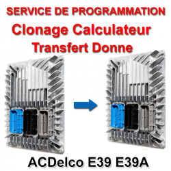 Clonage Calculateur Opel ACDelco E39A - service de programmation (Transfert de données)