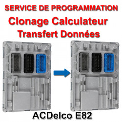 Clonage Calculateur Opel ACDelco E82 - service de programmation (Transfert de données)