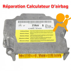 Réparation Calculateur d'airbag SRS Mercedes Class A W169 / B W245 9111 N2/7 Unité de commande d'airbag défectueuse