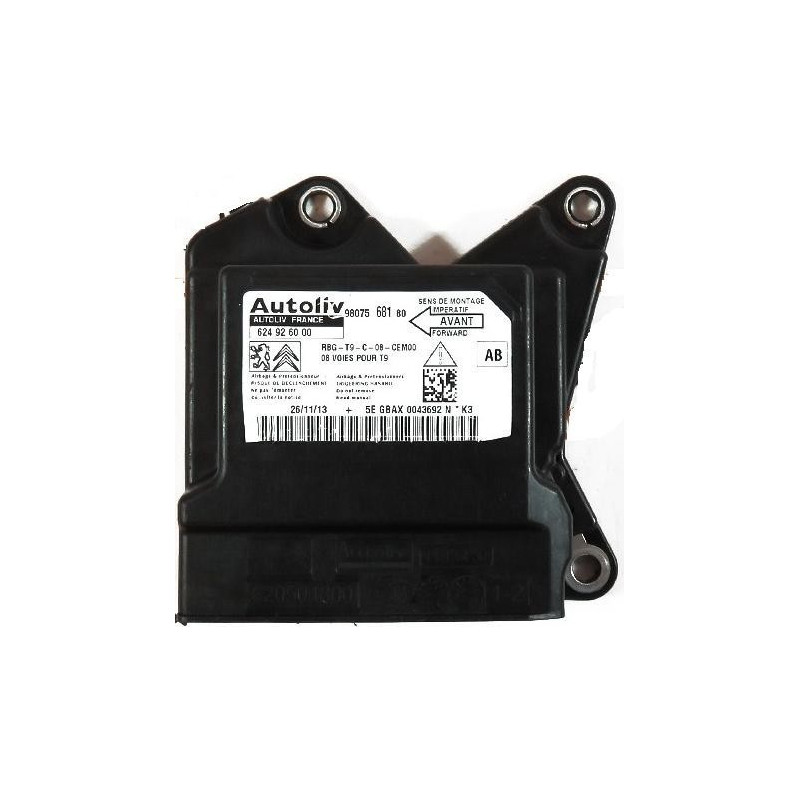 Réparation Calculateur D'airbag Peugeot 308 Autoliv 624 92 60 00, 624926000, 98075 681 80, 9807568180 - nec V850 uPD70F3624
