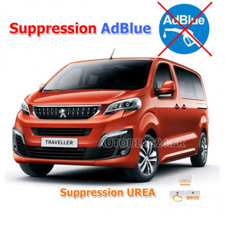 Suppression système AdBlue Urea Peugeot Traveller 2015-2018