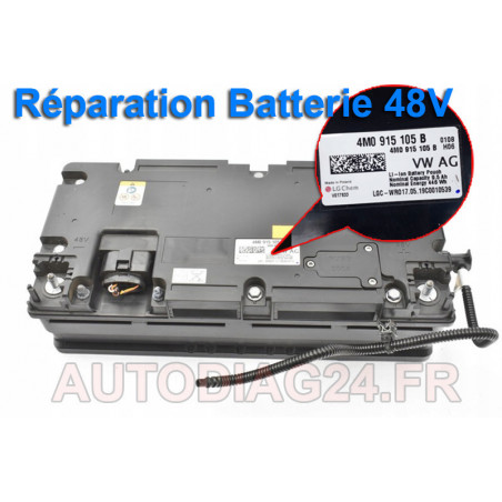 Réparation de batterie MHEV 48V Audi P0A7D00 P0A8D00 P0B2900 P160900 P1B1B00