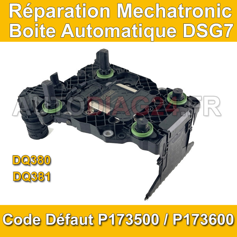 Réparation Calculateur Boite Auto Mechatronics Défaut P1735 P1736 DSG7 DQ380 DQ381