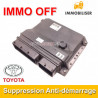 Suppression anti-démarrage immo off Toyota Aygo BOSCH 0 261 S19 305 ME17.9.52 0261S19305 896610H560