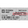 Réparation Anti-Démarrage Chevrolet Spark Calculateur CONTINENTAL D52 IMMO Off