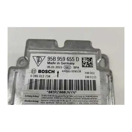 Réparation calculateur airbag Porsche Macan - 95b 959 655 d 95b959655d Bosch 0 285 012 734 0285012734