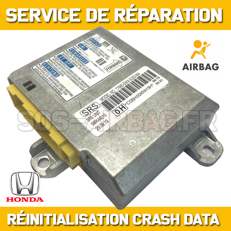 Réparation Calculateur Airbag HONDA CRV 77960-SWA-G214-M4 - Absence de communication