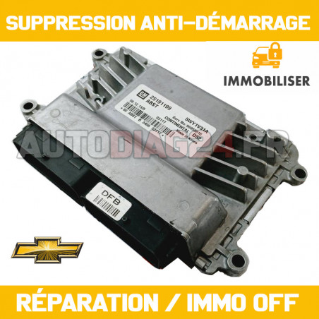 Réparation Anti-Démarrage Chevrolet Spark Calculateur Siemens D42/D42R IMMO Off