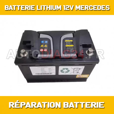 Réparation Batterie Démarrage Li-ion 12V Mercedes C63 AMG Hybride