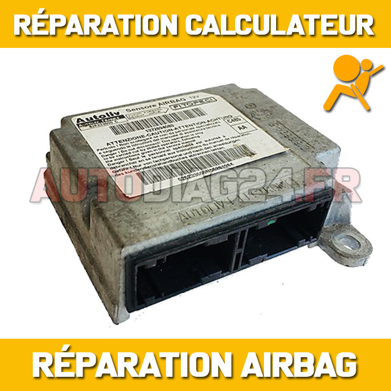 Réparation calculateur airbag Fiat Fiorino 1372894080 626233600C Code erreur b0100-49