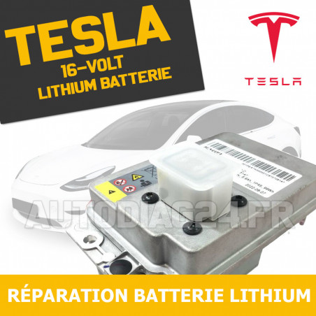Réparation Batterie Lithium Ion (Li-Ion) 12V Tesla Model 3/S/X/Y 1598486-00-F
