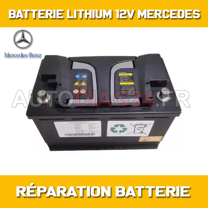 Réparation Batterie Démarrage Lithium  Li-ion 12V Mercedes A 001 982 75 10 A0019827510