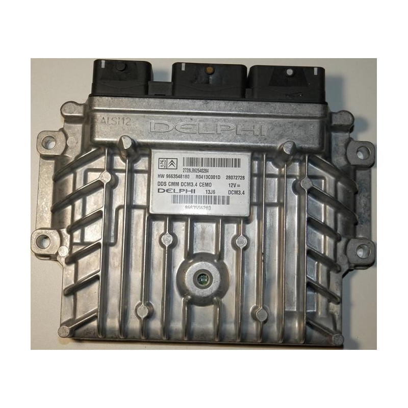 CALCULATEUR MOTEUR PEUGEOT 407 2.0 HDI R0413C001D, 9663548180, 28072728, 9663556280