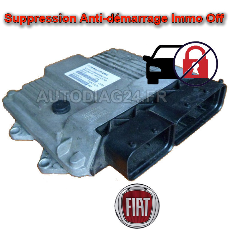 SUPPRESSION ANT-DEMARRAGE IMMO OFF CALCULATEUR FIAT MAGNETI MARELLI MJD 8F2.XX