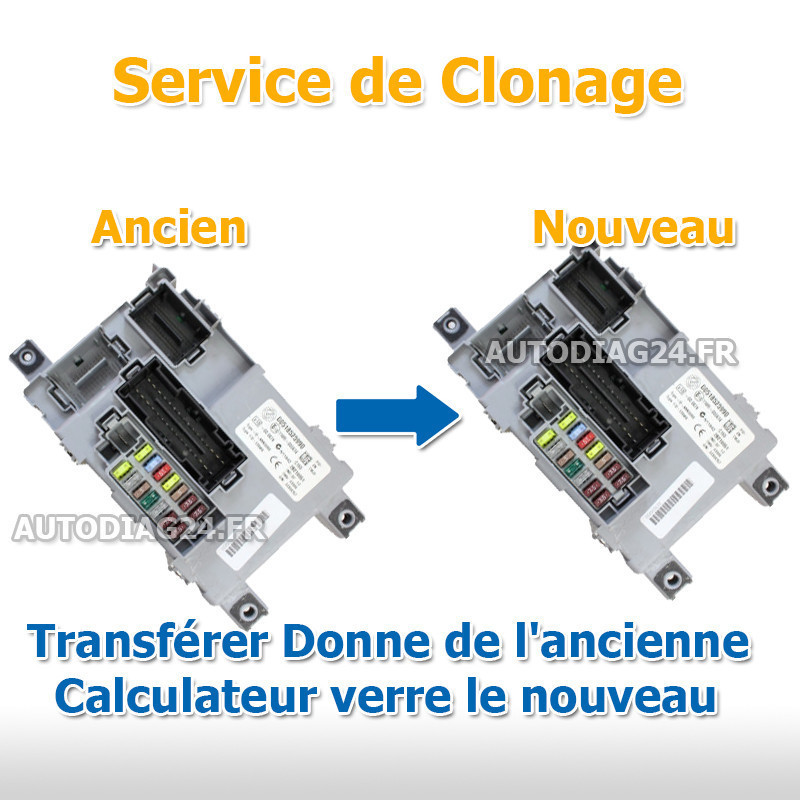 Clonage Body BSI BCM Delphi Fiat 500 - Service de programmation