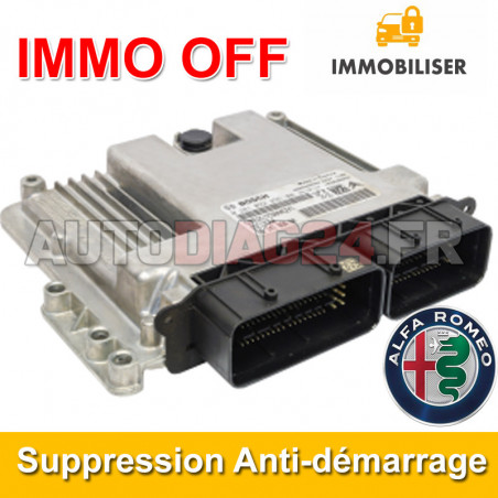 Suppression Anti-démarrage Alfa Romeo Essence Calculateur Bosch MED761 MED7.6.1