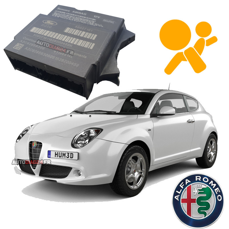 Réparation Calculateur airbag  Alfa Romeo MITO Continental 50521636 / A2C53373114 Problème de communication