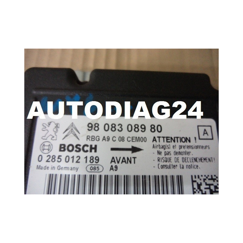 Airbag Peugeot 208 Bosch 0 285 012 189, 0285012189, 98 083 089 80, 9808308980