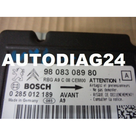 Airbag Peugeot 208 Bosch 0 285 012 189, 0285012189, 98 083 089 80, 9808308980