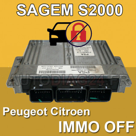 Réparation Antidémarrage Sagem S2000 (immo Off) Peugeot Citroën Tata