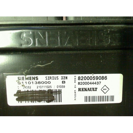 CALCULATEUR MOTEUR RENAULT MEGANE 1.6 SIRIUS 32N S110138000B, S110138000 B, S110138000C, S110138000 C, 8200059086, 8200044437